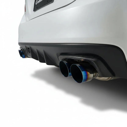 JDMuscle [15-21 WRX/STI] Pre-preg Carbon Fiber Exhaust Trim Covers - Graveyard Performance