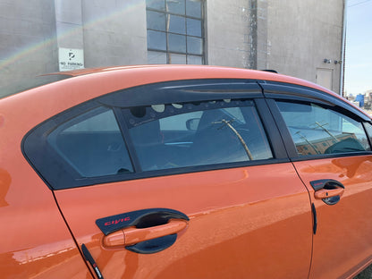 Billetworkz Window Vents Honda Civic Sedan 2012-2015 - Graveyard Performance