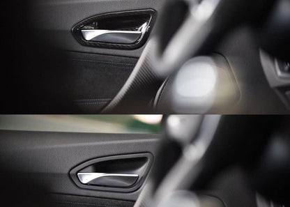 AutoTecknic Dry Carbon Interior Door Handle Trim Set - F87 M2 | F22 2-Series | F20 1-Series - Graveyard Performance