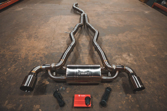 Valvetronic Toyota Supra A90 / A91 Valved Sport Exhaust System - Brushed Finish