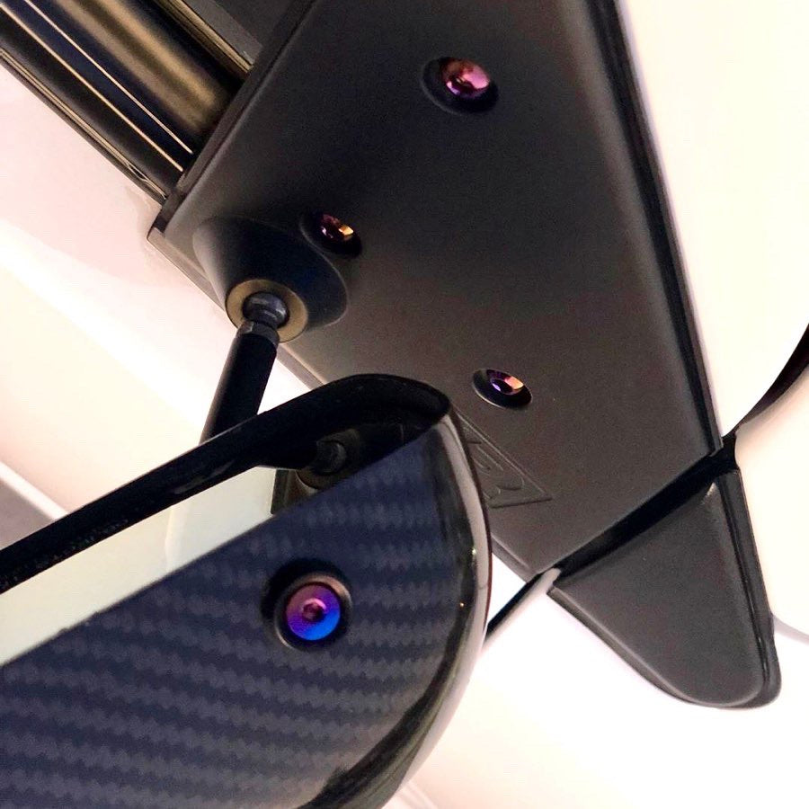 JDC Titanium Hardware for APR GT3 Mirrors (Evo 7/8/9) - Graveyard Performance