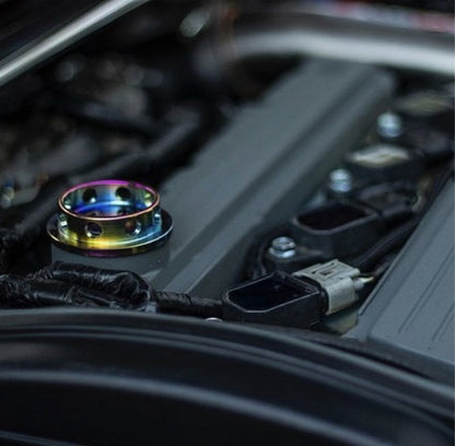 JDC Titanium V1 Oil Cap (Evo 1-9/DSM) - Graveyard Performance