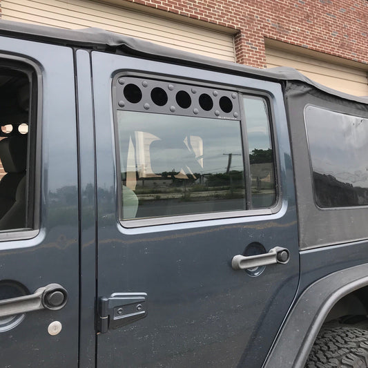 Billetworkz Window Vents Jeep Wrangler JK 4-Door 2007-2017 - Graveyard Performance