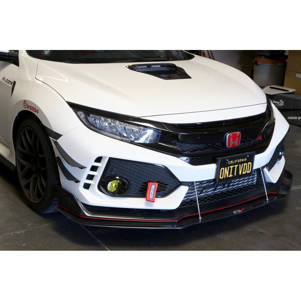APR Performance Honda FK8 Civic Type R Carbon Fiber Front Bumper Canards 2017 - 2021