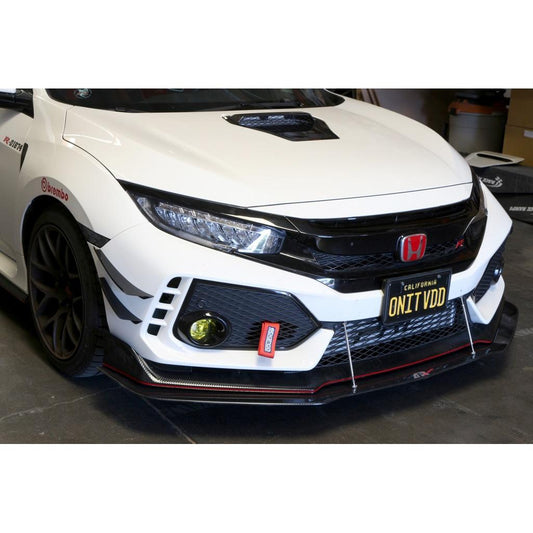 APR Performance Honda FK8 Civic Type R Carbon Fiber Front Bumper Canards 2017 - 2021