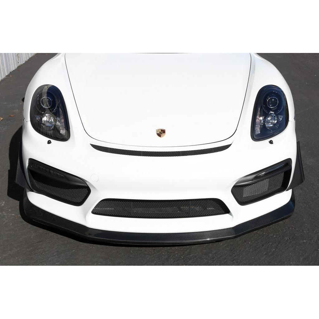 APR Performance Porsche 981 Cayman GT4 Carbon Fiber Front Bumper Canards 2015-2016