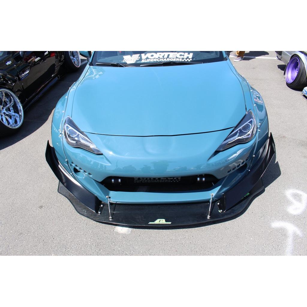 Carbon Fiber Front Wind Splitter-Scion FR-S/ Subaru BRZ RB Version 2 2013-2016