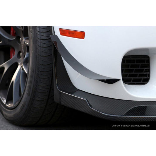 APR Performance Dodge Challenger Hellcat Carbon Fiber Front Bumper Canards 2015-2023