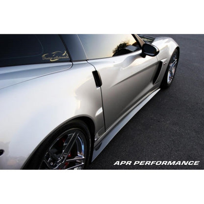 APR Performance Chevrolet Corvette C6 Z06 Carbon Fiber Side Rocker Extensions/ Side Skirt (Fits Z06 and Grand Sport)