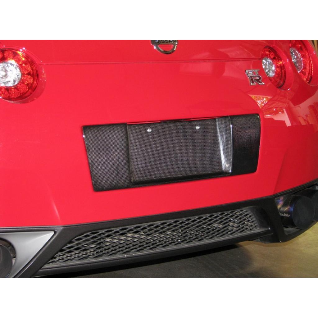 APR Performance Carbon Fiber Nissan GTR R35 License Plate Backing 2008-2011