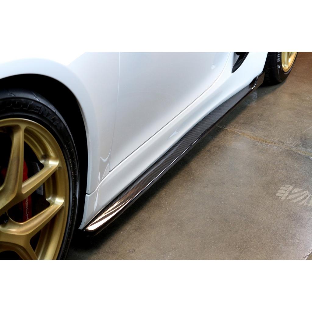 APR Performance Carbon Fiber Porsche 981 Cayman GT4 Side Rocker Extensions/ Side Skirt 2015-2016