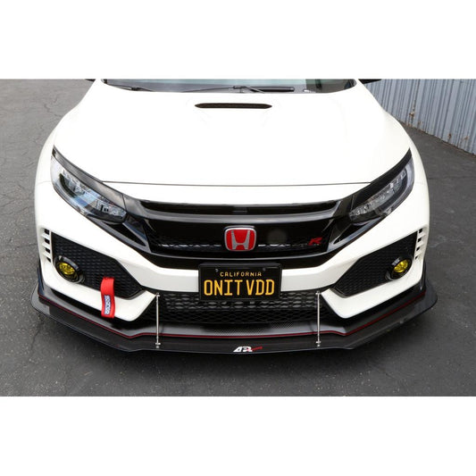 APR Performance Honda FK8 Civic Type R with OEM Lip Carbon Fiber Front Wind Splitter 2017-2021