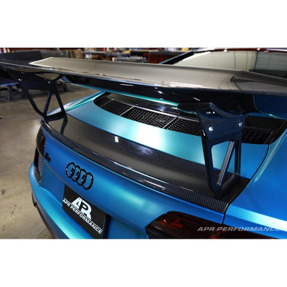 APR Performance Audi R8 GTC500 Carbon Fiber Adjustable Wing and Trunk Panel Replacement 2016-2022
