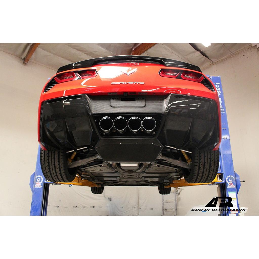 APR Performance Chevrolet Corvette C7 Carbon Fiber Rear Diffuser Undertray