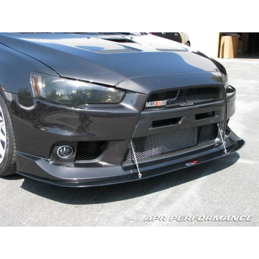 APR Performance Mitsubishi Evolution X (Evo X) with OEM lip Carbon Fiber Front Wind Splitter 2008-2016