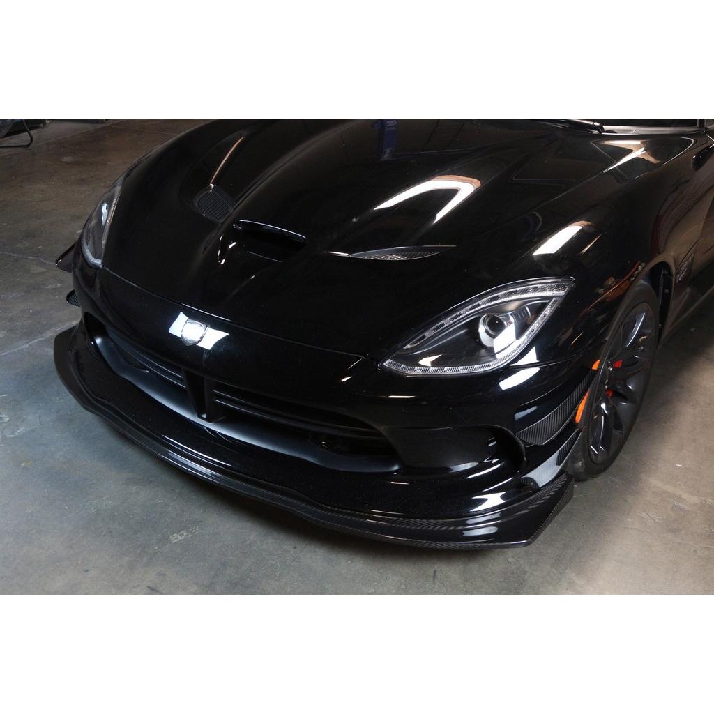 APR Performance Dodge Viper Coupe Carbon Fiber Front Bumper Canards 2013-2017