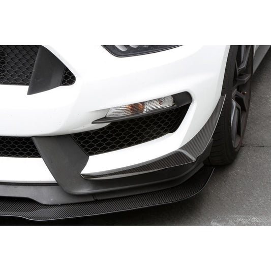 APR Performance Ford Mustang S550 Shelby GT350 Carbon Fiber Front Bumper Canards 2016 - 2020