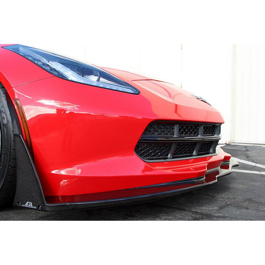 APR Performance Chevrolet Corvette C7 Z06 Carbon Fiber Front Bumper Canards and Spats