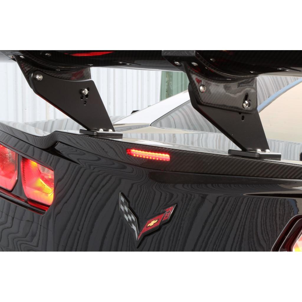APR Performance Chevrolet Corvette C7 Z06 / Grand Sport GTC500 Chassis Mount Carbon Fiber Adjustable Wing