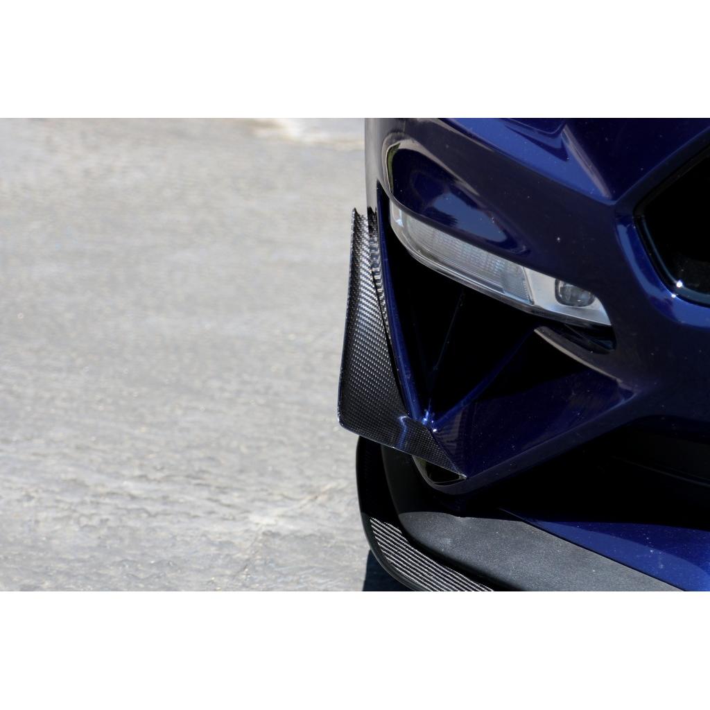 APR Performance Ford Mustang S550 Carbon Fiber Front Bumper Canards 2018-2023