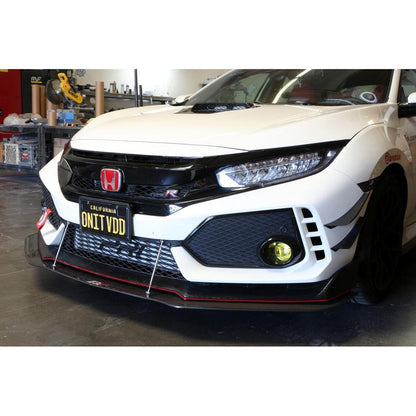 APR Performance Honda FK8 Civic Type R Carbon Fiber Front Bumper Canards 2017 - 2021