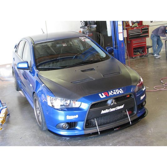 APR Performance Mitsubishi Lancer Ralliart Carbon Fiber Front Wind Splitter 2009-Up