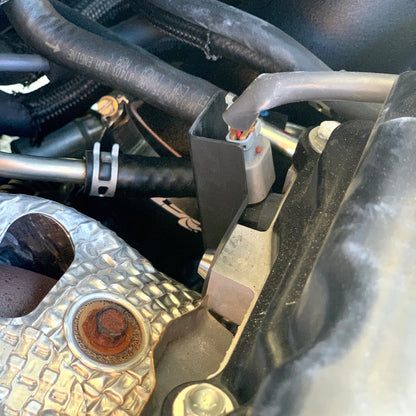 JDC Aluminum Cam Position Sensor Heat Shield (Evo X) - Graveyard Performance