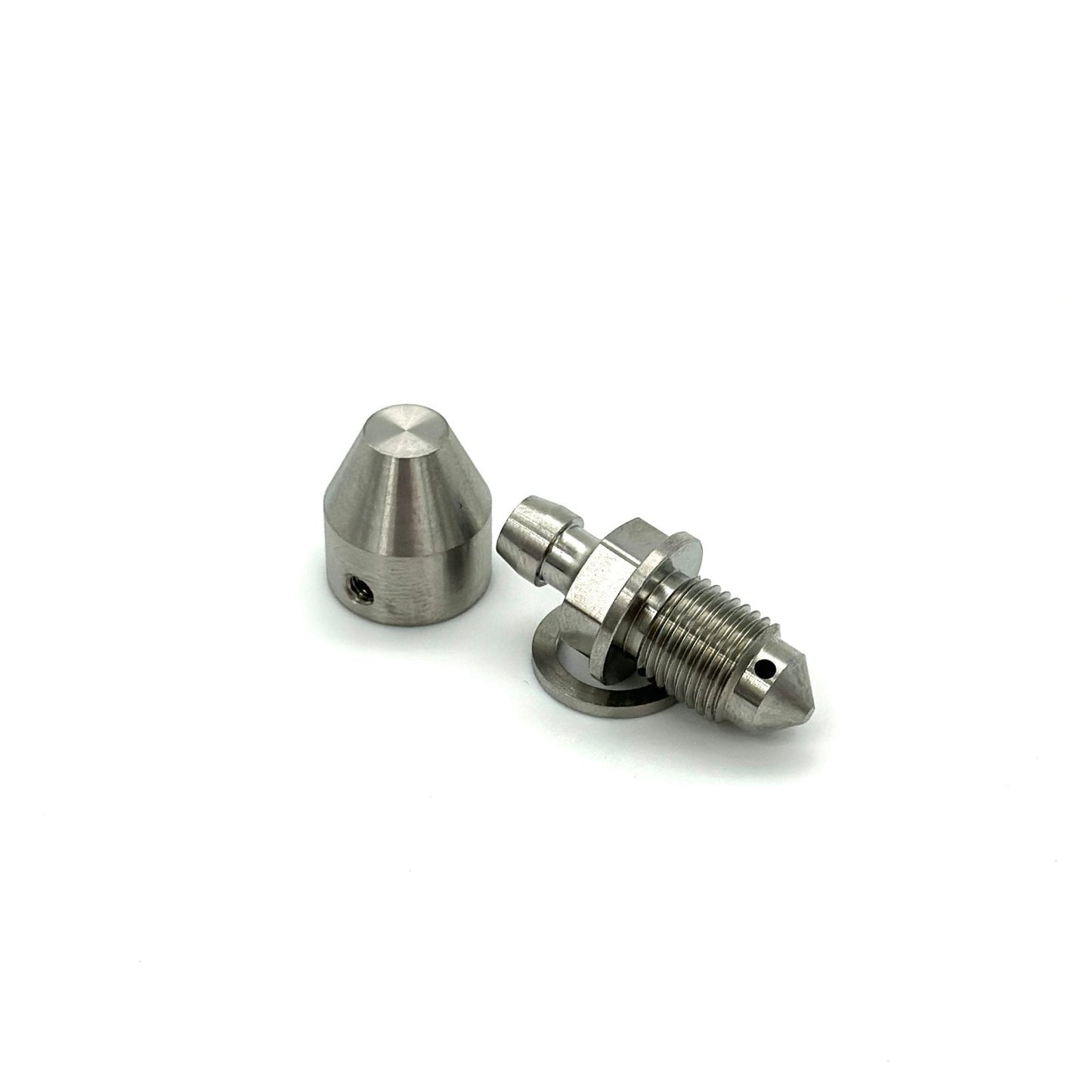 JDC Titanium Brake Bleeder & Cap for Brembo Calipers - Graveyard Performance