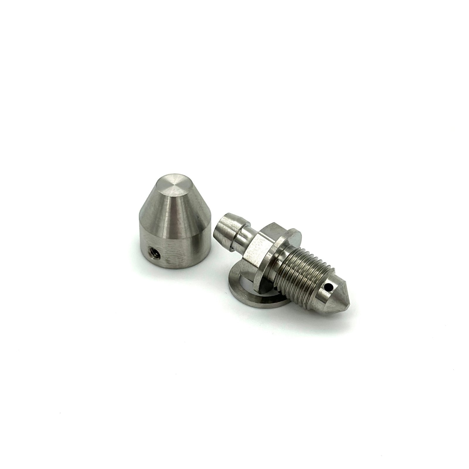 JDC Titanium Brake Bleeder & Cap for Brembo Calipers - Graveyard Performance
