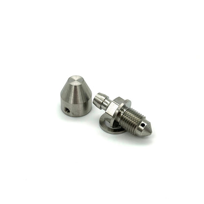 JDC Titanium Brake Bleeder & Cap for Brembo Calipers - Graveyard Performance
