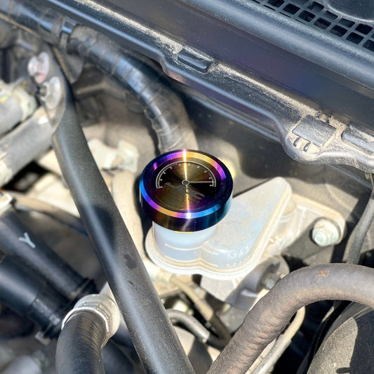 JDC Titanium Clutch Fluid Reservoir Cap Cover | BRZ/FR-S/86/Multiple Subaru Applications