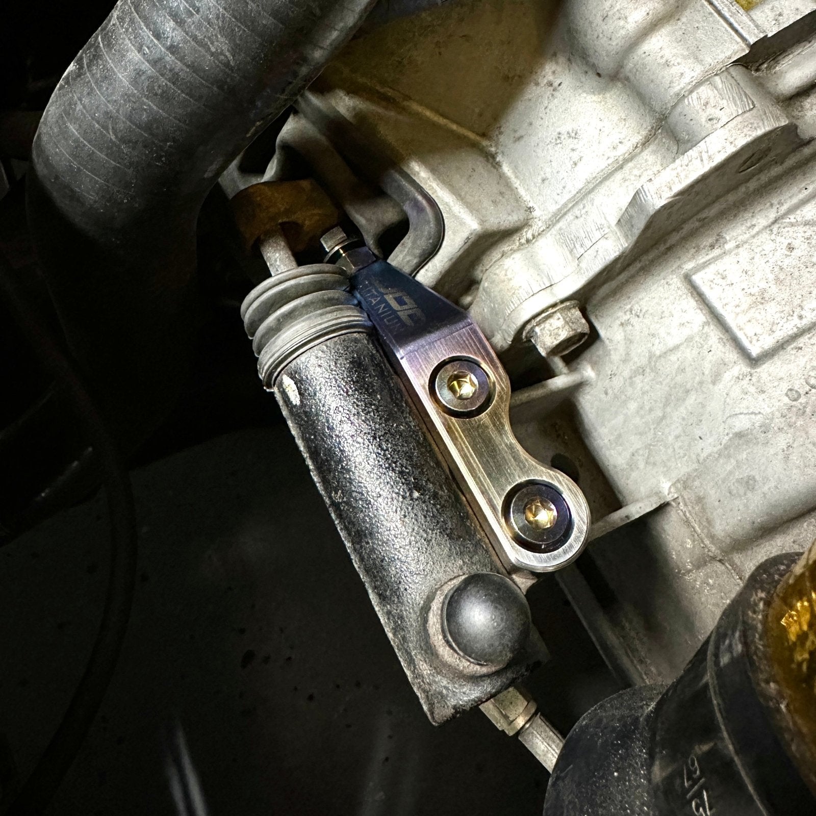 JDC Titanium Clutch Fork Stop (Evo 7/8/9/X) - Graveyard Performance
