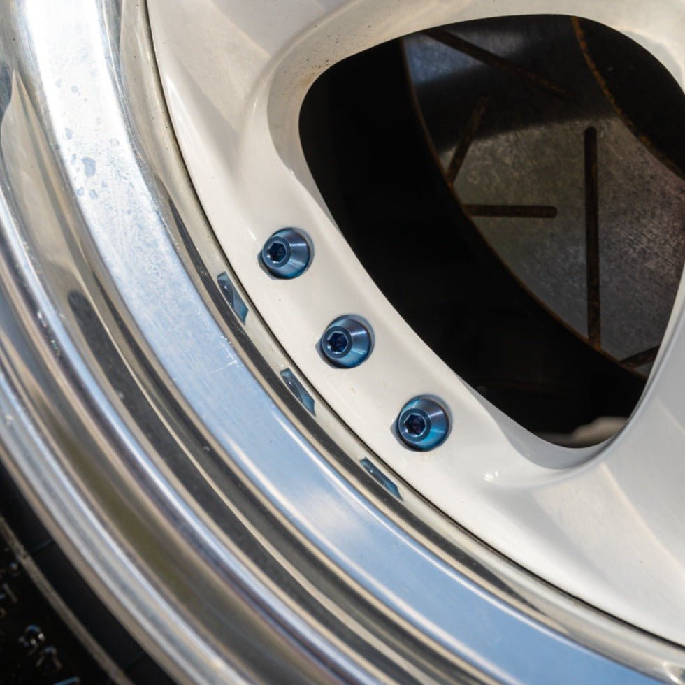 JDC Titanium Custom 3-Piece Wheel Hardware M8 & M7 (Universal) - Graveyard Performance