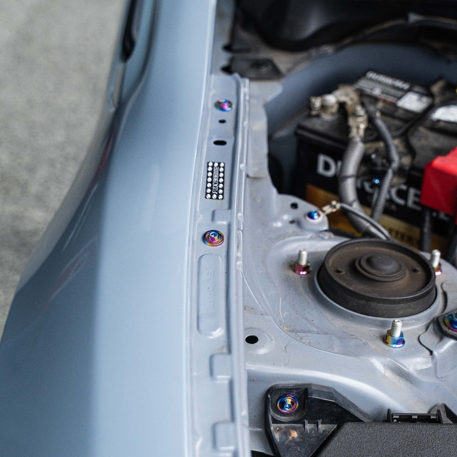 JDC Titanium Engine Bay Dress-Up Hardware Kit (13-21 FRS/BRZ/86) - Graveyard Performance