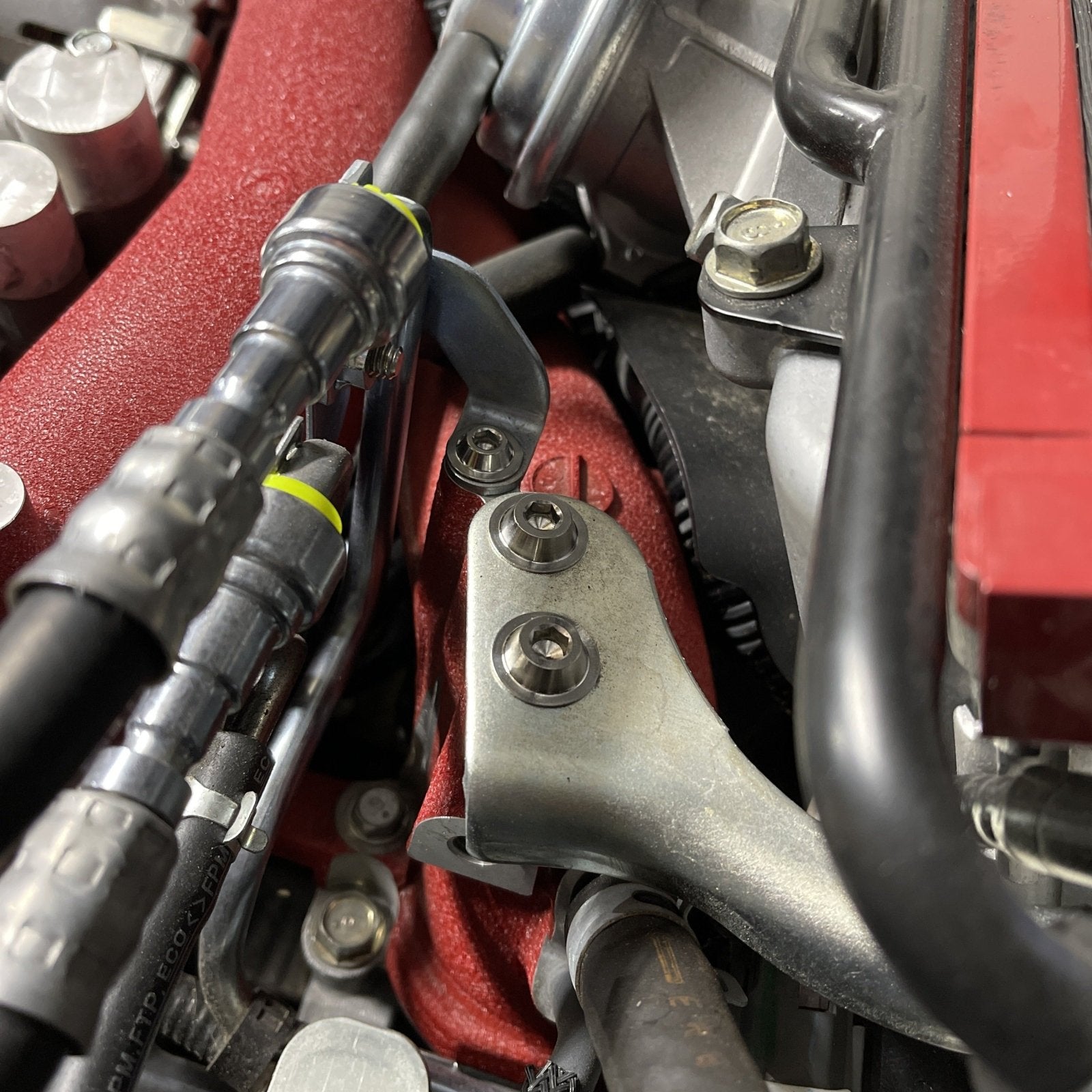 JDC Titanium Engine Bay Dress-Up Hardware Kit (15-21 Subaru STi) - Graveyard Performance