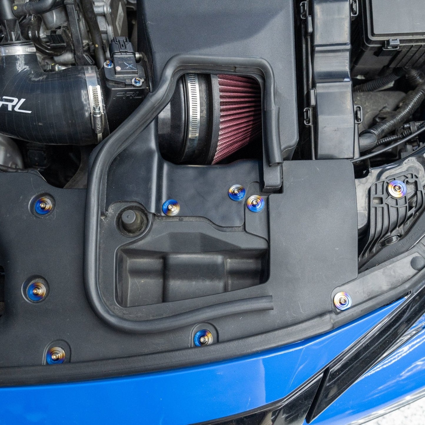 JDC Titanium Engine Bay Dress-Up Hardware Kit (Honda FK8 Type R) - Graveyard Performance