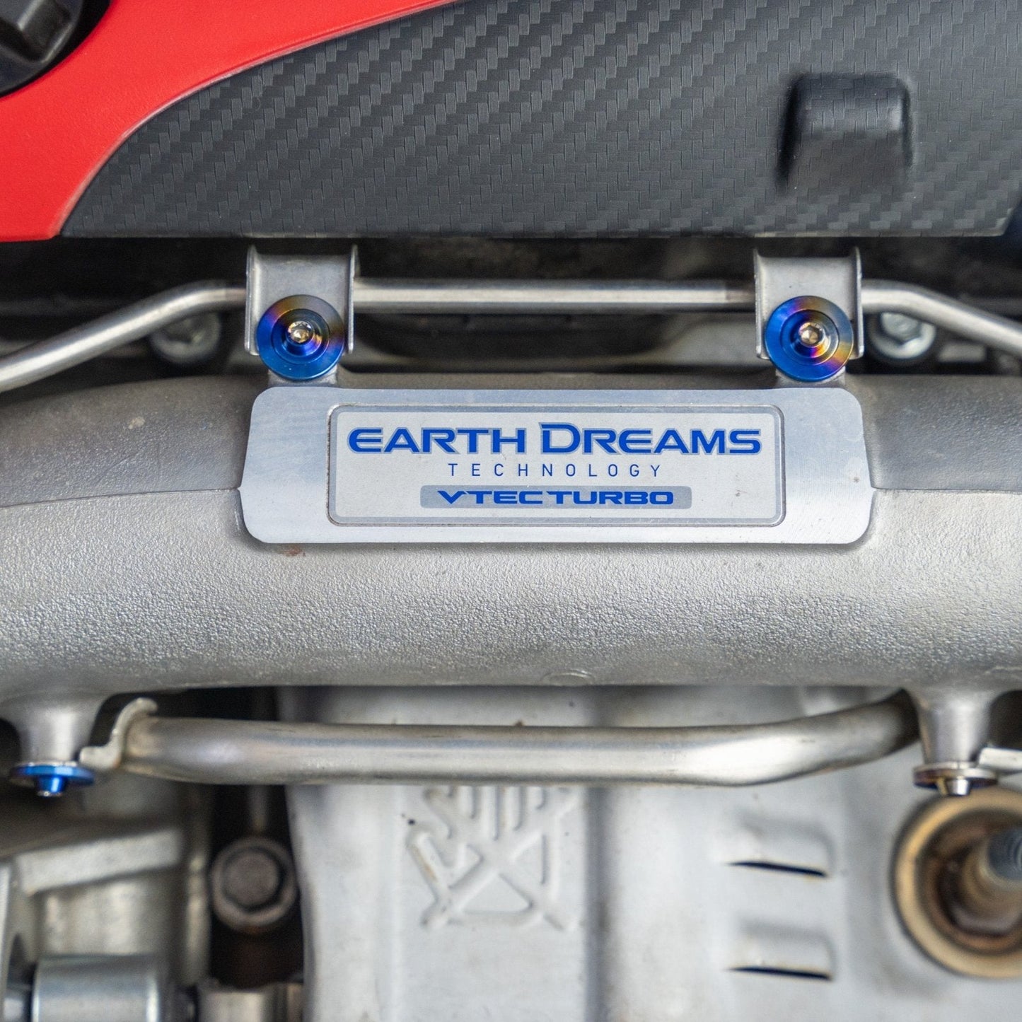 JDC Titanium Engine Bay Dress-Up Hardware Kit (Honda FK8 Type R) - Graveyard Performance