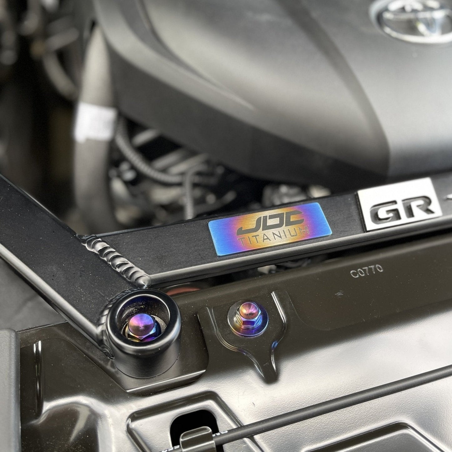 JDC Titanium Engine Bay Dress-Up Hardware Kit (A90/A91 Supra) - Graveyard Performance