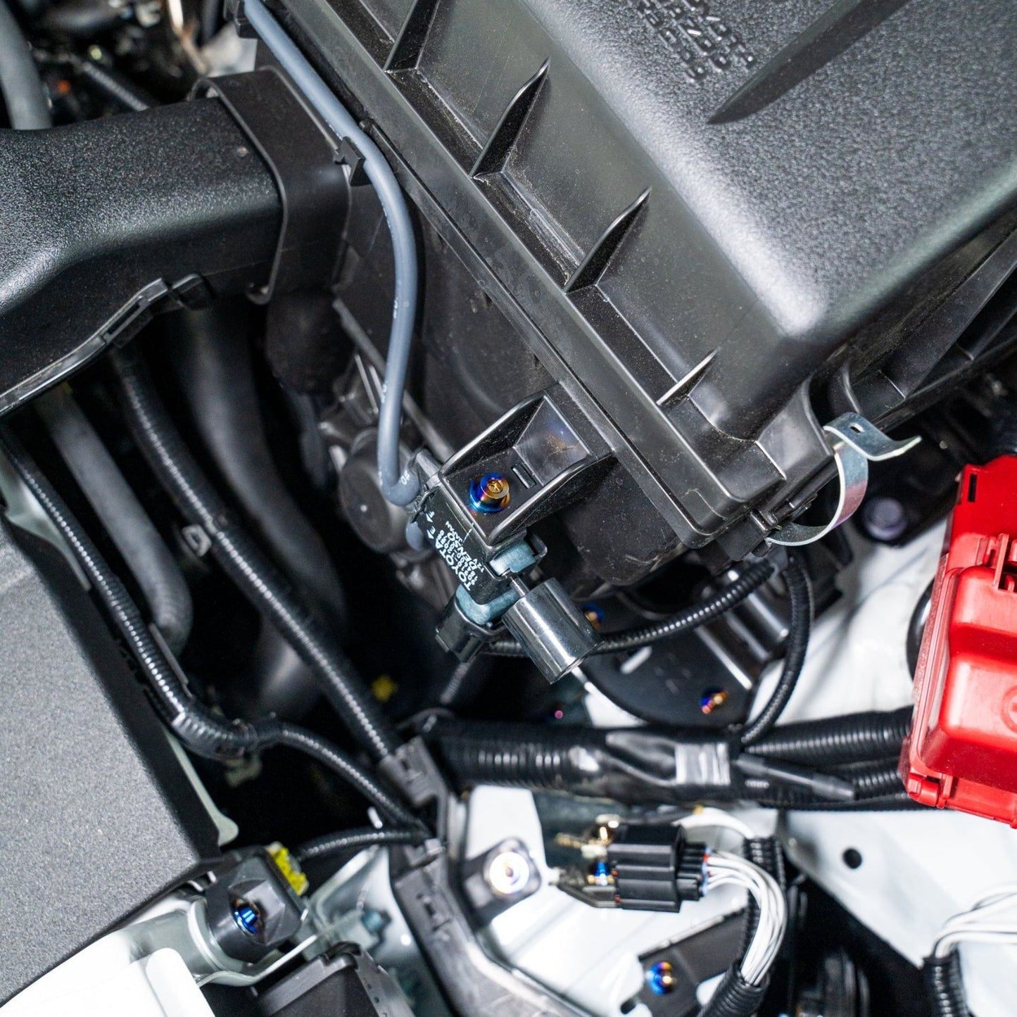 JDC Titanium Engine Bay Dress-Up Hardware Kit (23+ GR Corolla) - Graveyard Performance