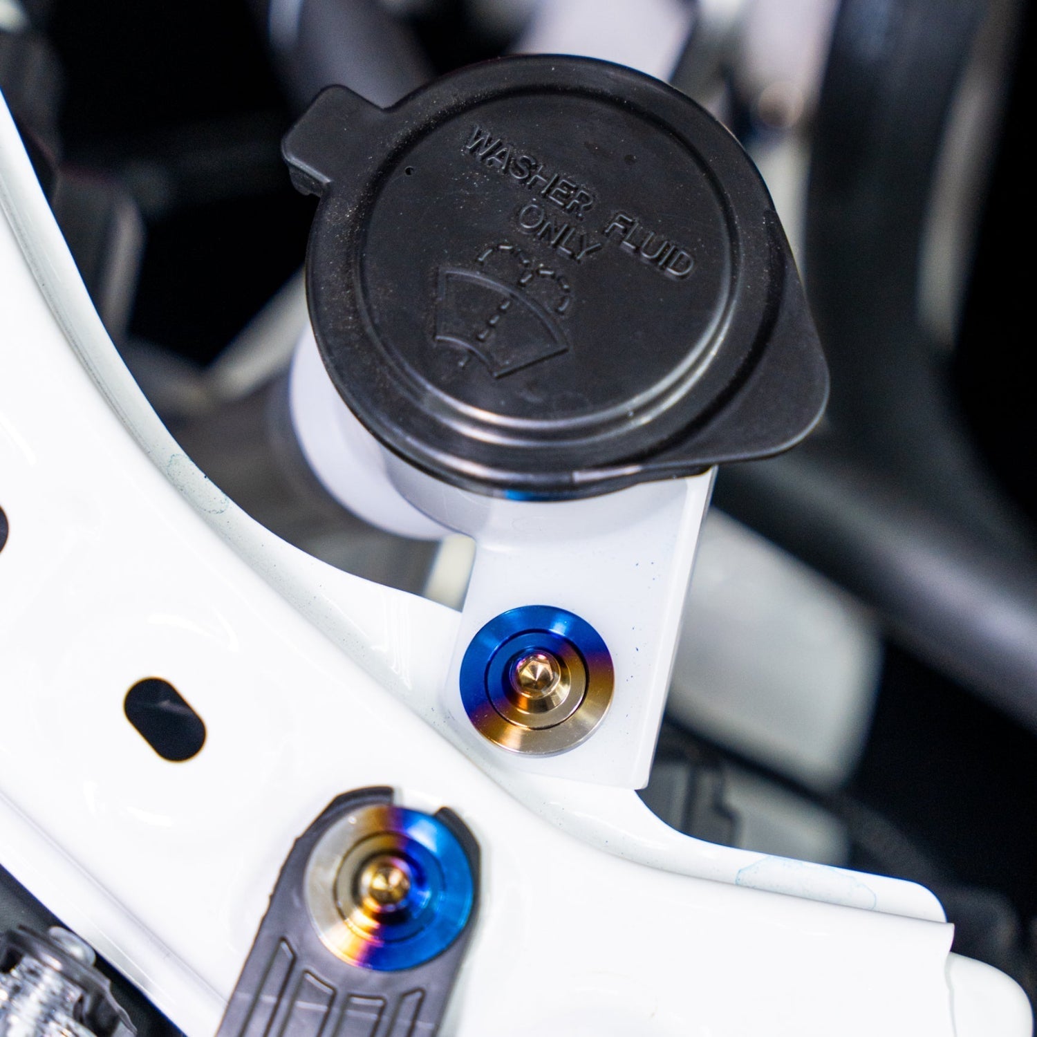 JDC Titanium Engine Bay Dress-Up Hardware Kit (23+ GR Corolla) - Graveyard Performance