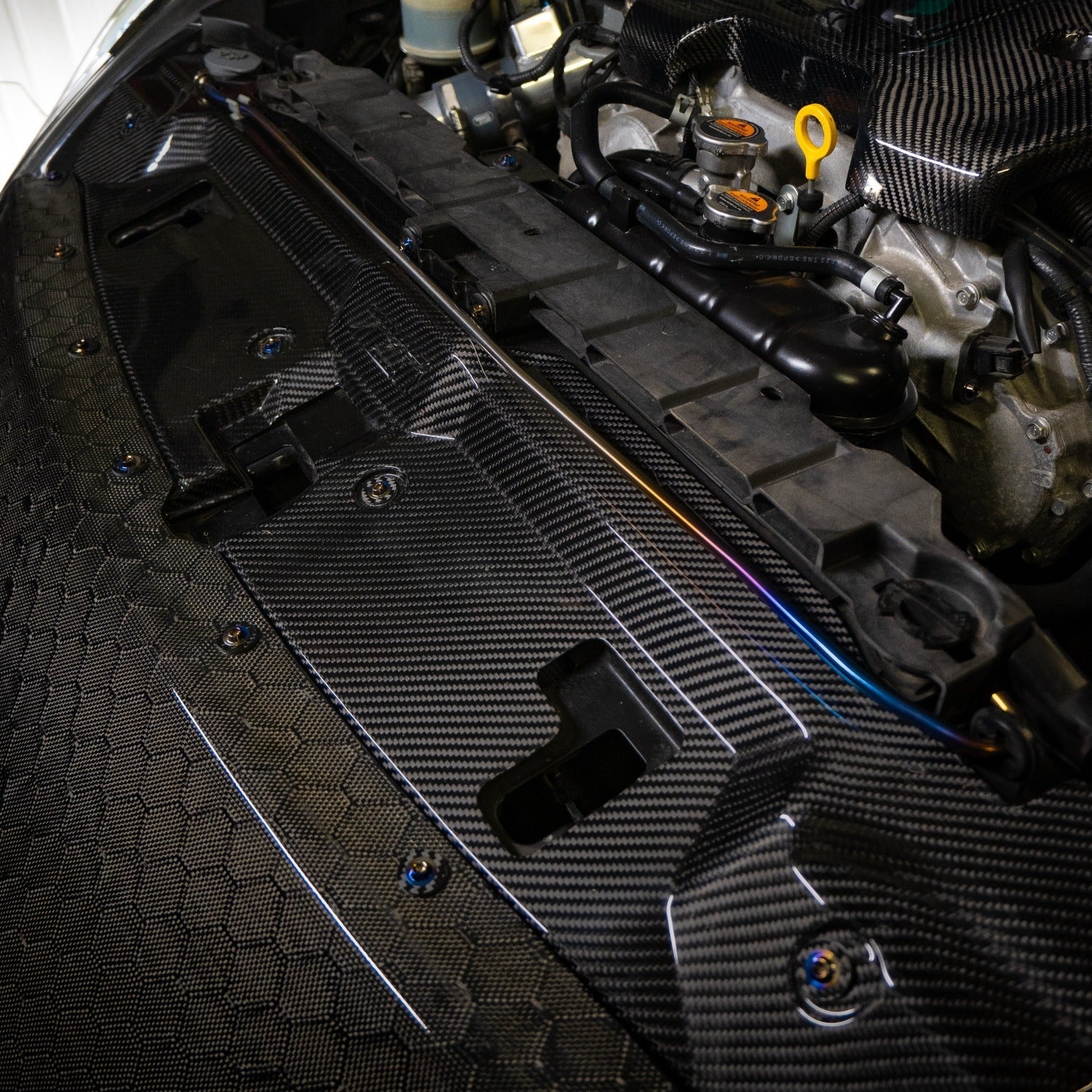 JDC Titanium Engine Bay Dress-Up Hardware Kit (Nissan 370Z) - Graveyard Performance