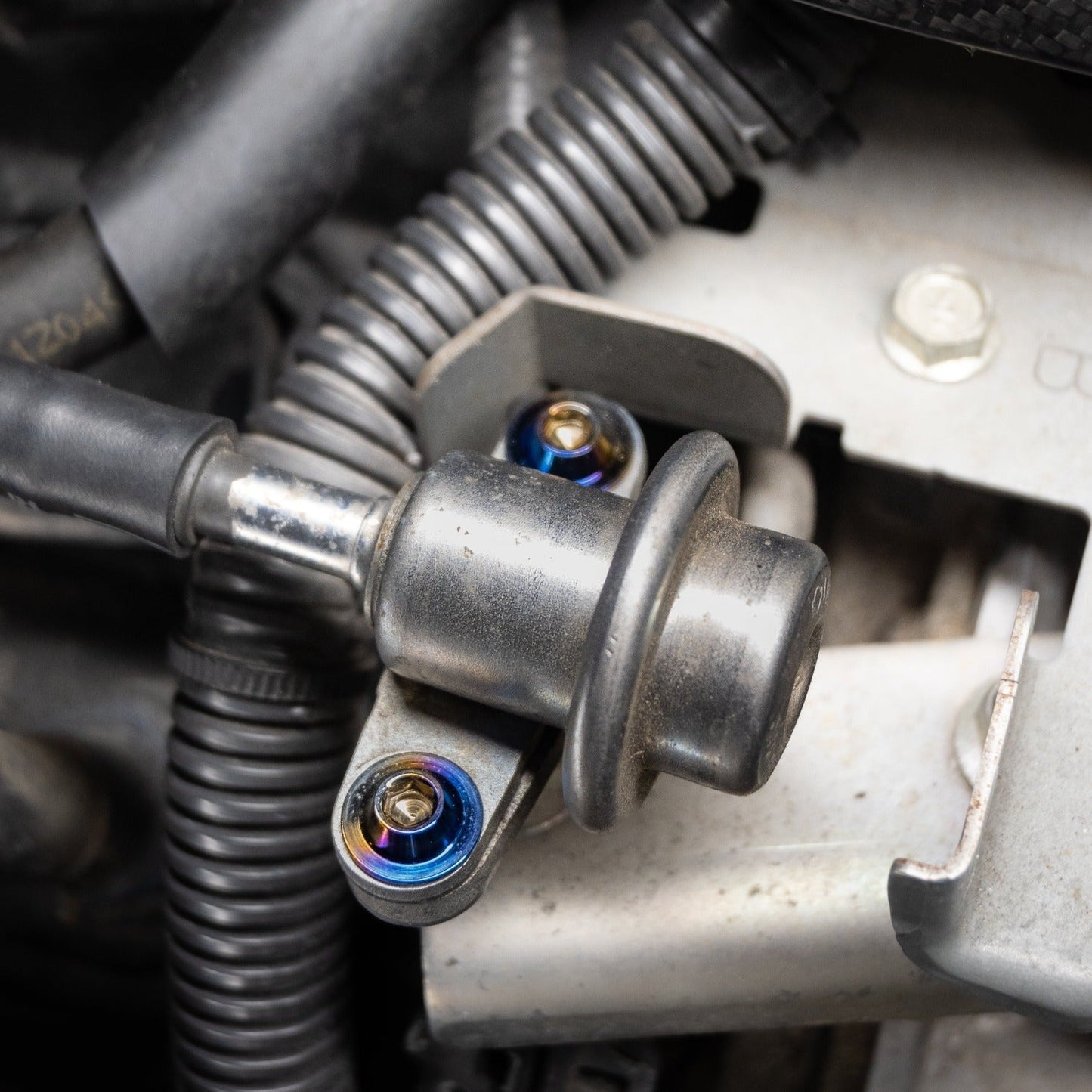 JDC Titanium Engine Bay Dress-Up Hardware Kit (Nissan 370Z) - Graveyard Performance
