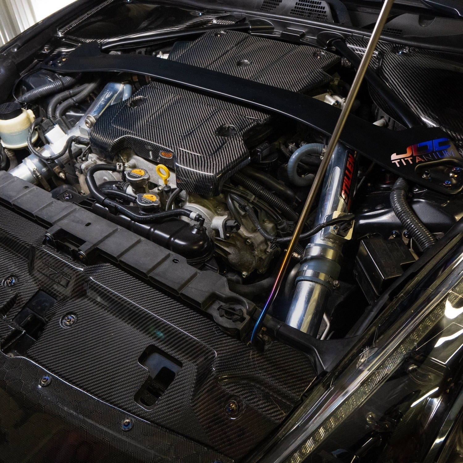 JDC Titanium Engine Bay Dress-Up Hardware Kit (Nissan 370Z) - Graveyard Performance