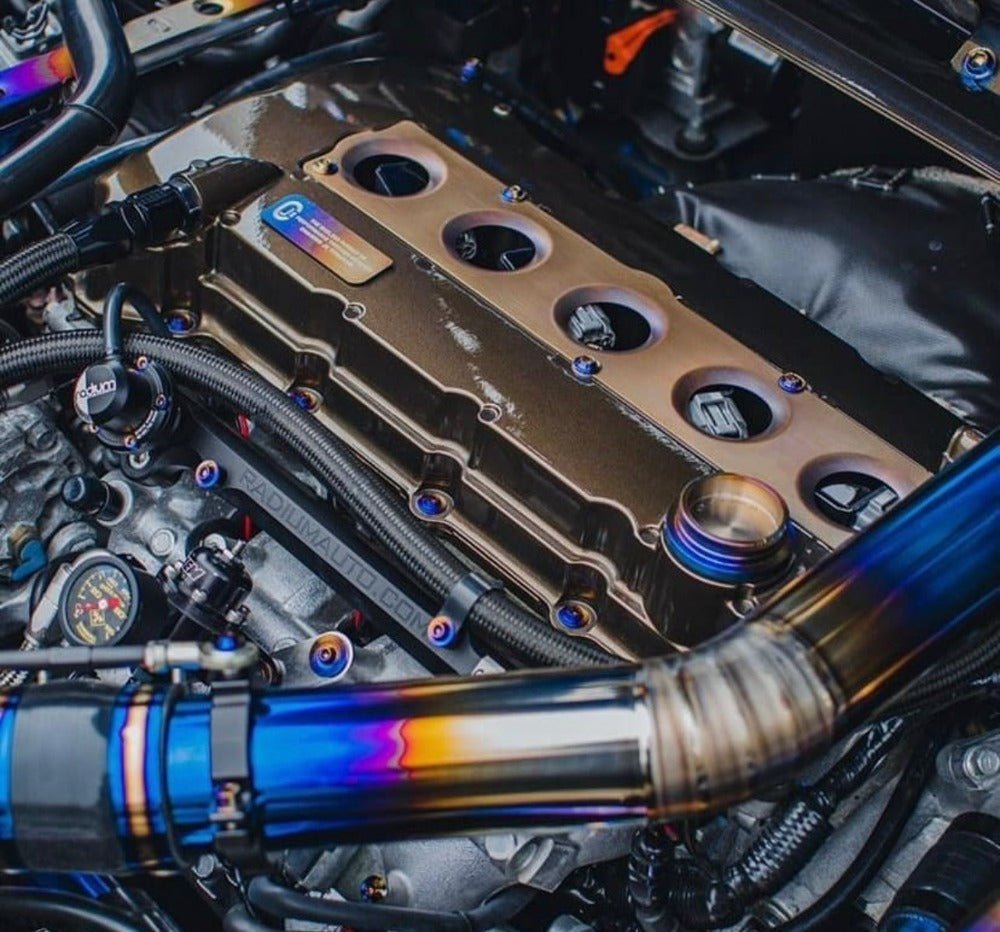 JDC Titanium Engine Bay Dress-Up Hardware Kit (Evo X) - Graveyard Performance