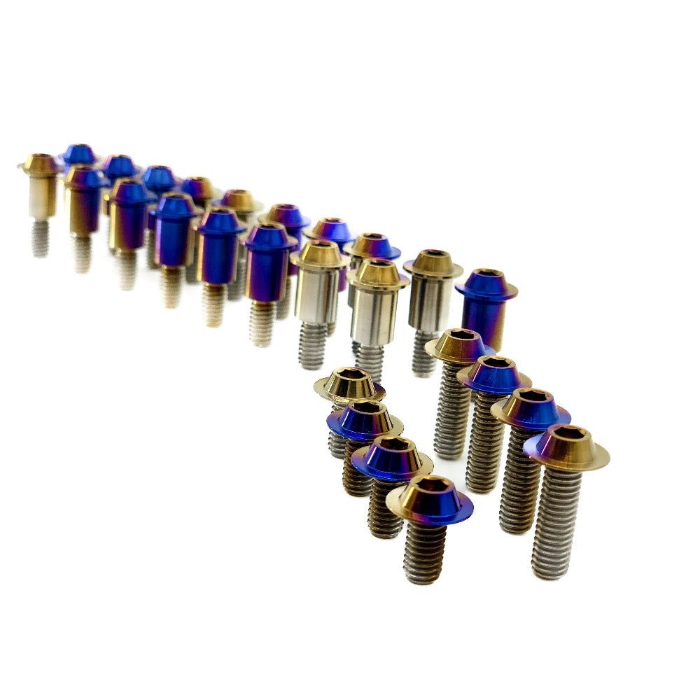 JDC Titanium Engine Bay Dress-Up Hardware Kit (Evo X) - Graveyard Performance