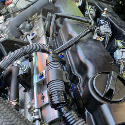 JDC Titanium Engine Bay Dress-Up Hardware Kit (Evo X) - Graveyard Performance