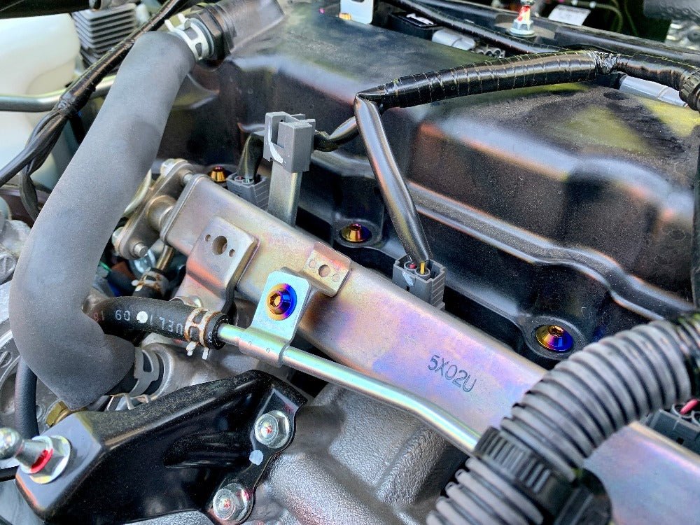 JDC Titanium Engine Bay Dress-Up Hardware Kit (Evo X) - Graveyard Performance