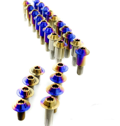 JDC Titanium Engine Bay Dress-Up Hardware Kit (Evo X) - Graveyard Performance