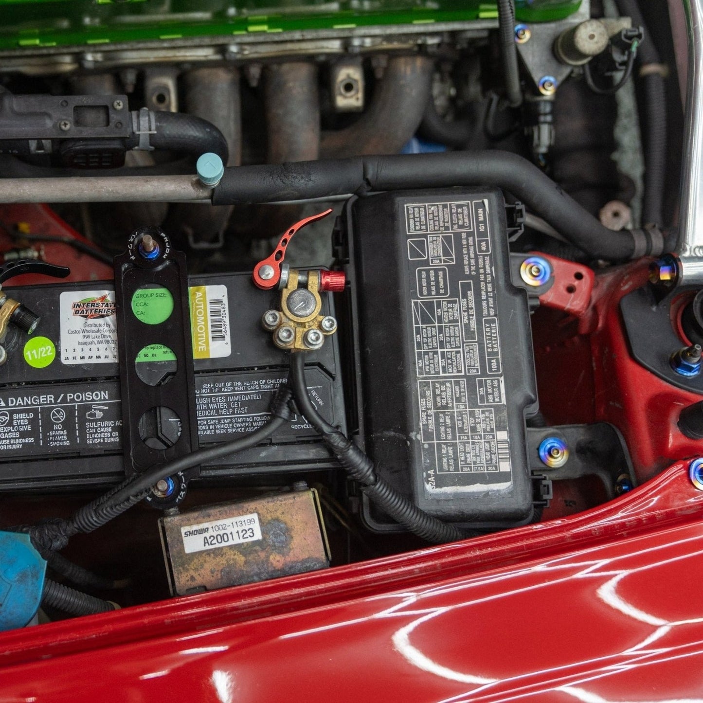 JDC Titanium Engine Bay Dress-Up Hardware Kit (Honda S2000) - Graveyard Performance