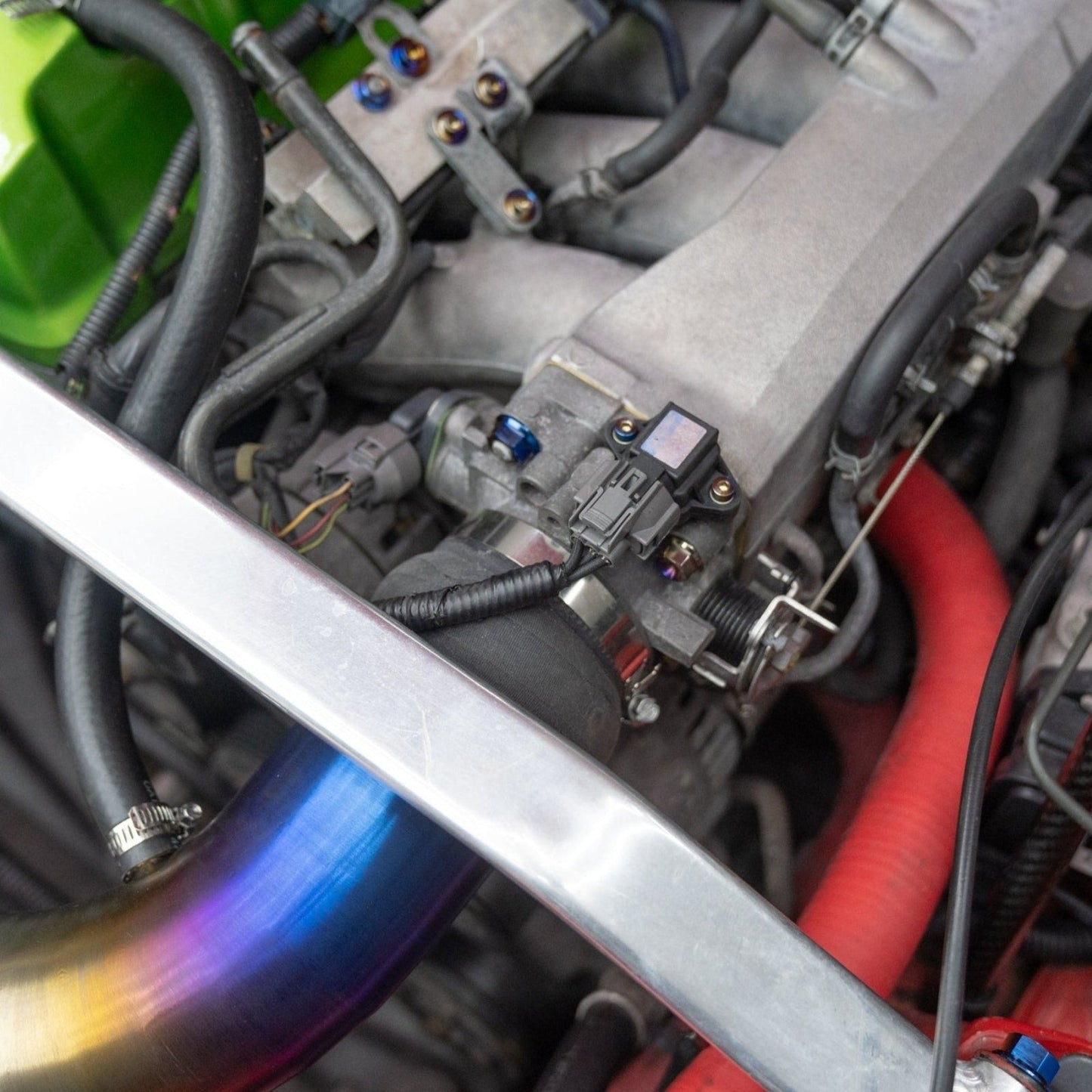JDC Titanium Engine Bay Dress-Up Hardware Kit (Honda S2000) - Graveyard Performance